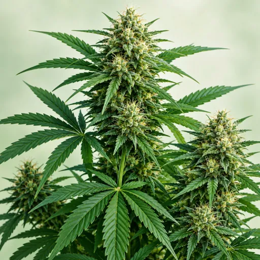 Hemp leaves and flowering tops.